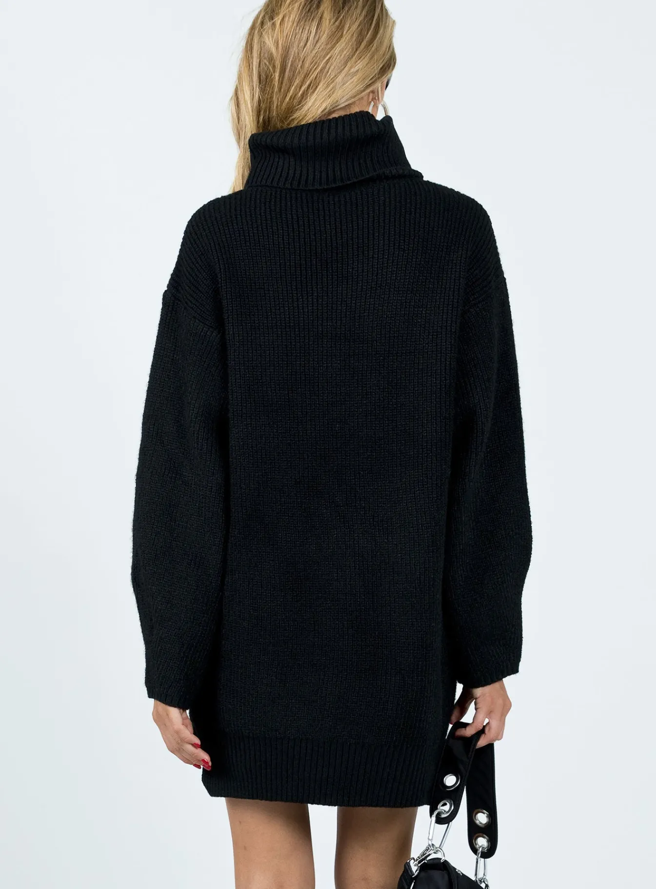 Princess Polly Theese Sweater Dress Black Best