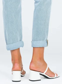 Princess Polly Therapy Goldie White Clearance