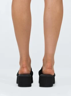 Princess Polly Therapy Nawty Sandals  Black New