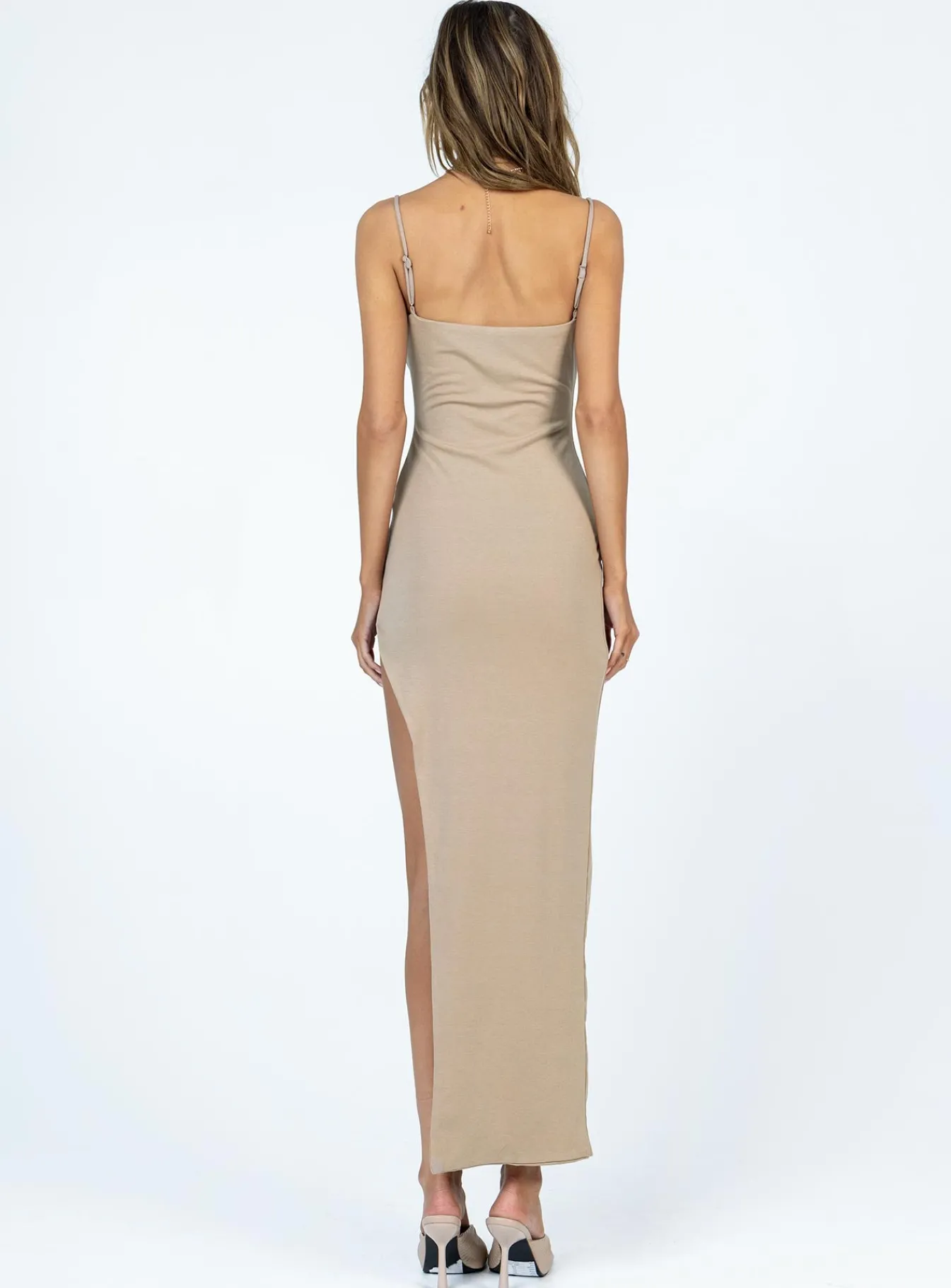 Princess Polly Tiana Maxi Dress Brown Cheap