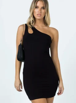 Princess Polly Tiller Mini Dress  Black Hot