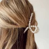 Princess Polly Tilton Pearl Hair Clip  White Shop
