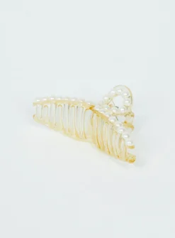 Princess Polly Tilton Pearl Hair Clip  White Shop
