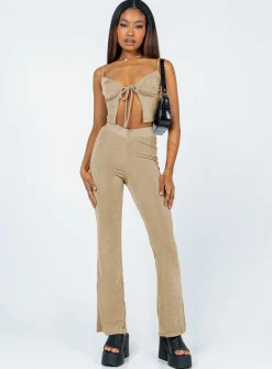 Princess Polly Tina Set  Beige New