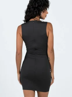 Princess Polly Tinka Mini Dress  Black Hot