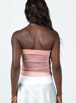 Princess Polly Tinker Top  Pink Cheap