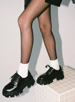 Princess Polly Tiny Spots Stockings   Black Online