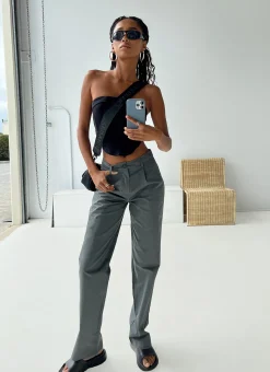Princess Polly Titius Pants  Slate Clearance