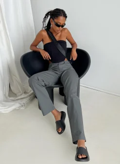 Princess Polly Titius Pants  Slate Clearance