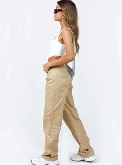 Princess Polly Titius Pants Light  Beige Outlet