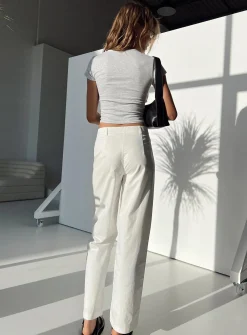 Princess Polly Titius Pants Solid  White Store