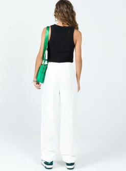 Princess Polly Titius Pantspinstripe   White Store