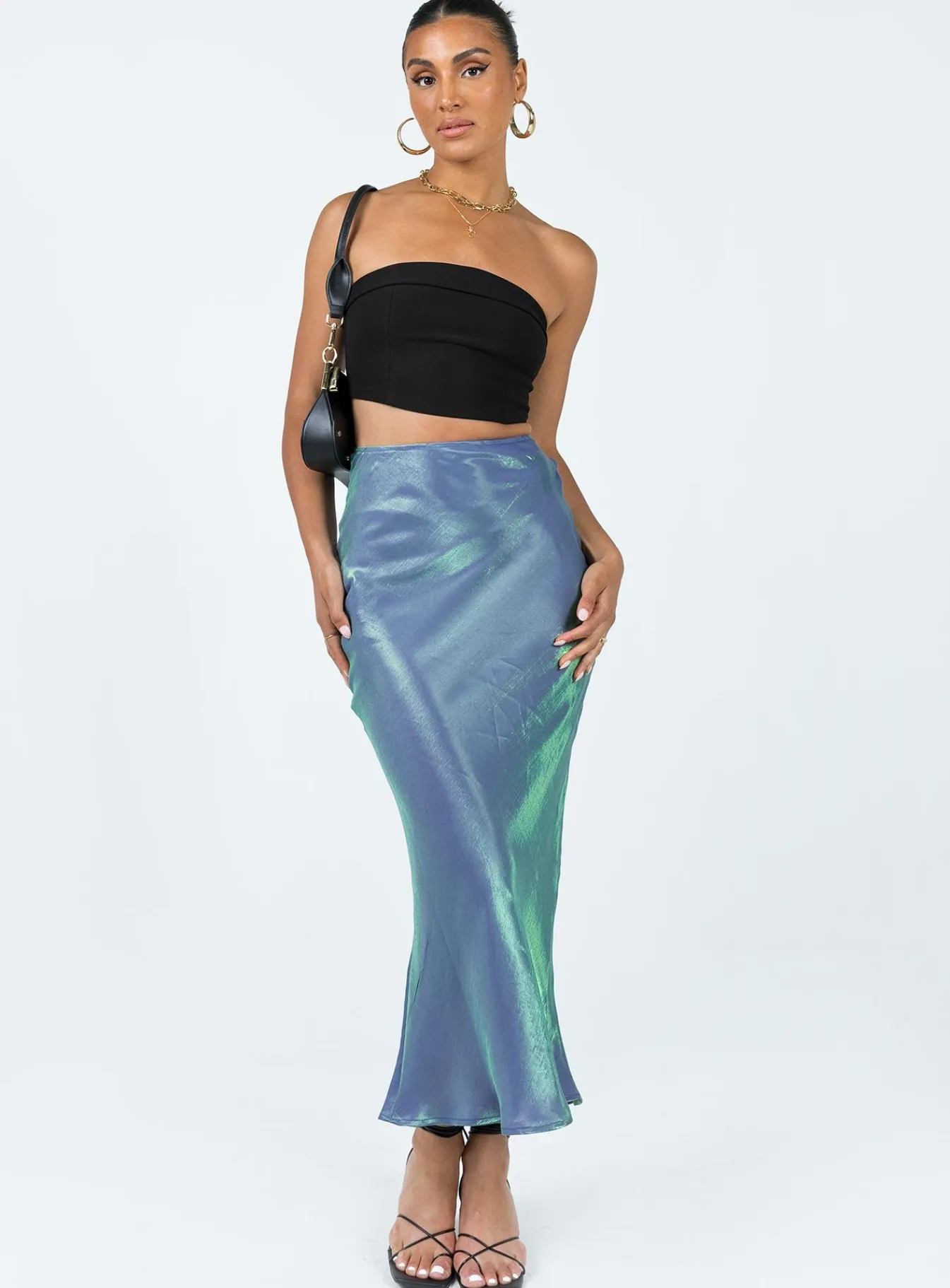 Princess Polly Tobin Maxi Skirt Mermaid Blue Best Sale