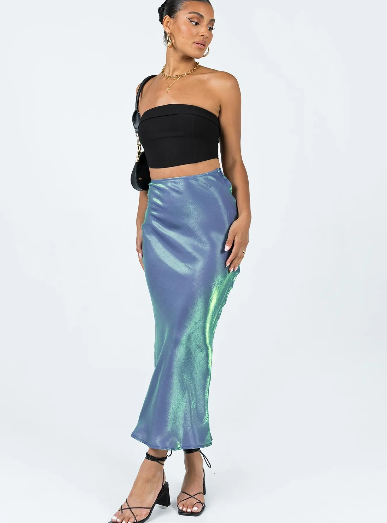 Princess Polly Tobin Maxi Skirt Mermaid Blue Best Sale