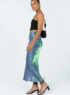 Princess Polly Tobin Maxi Skirt Mermaid Blue Best Sale