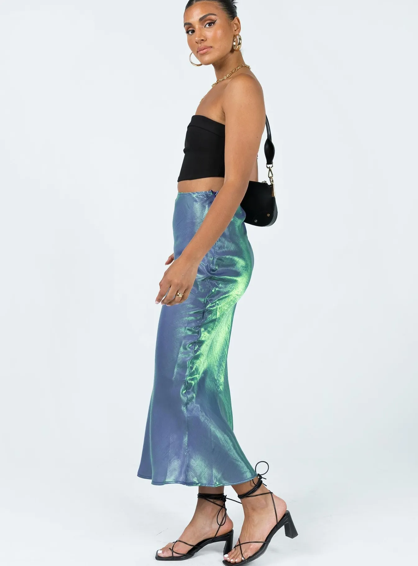 Princess Polly Tobin Maxi Skirt Mermaid Blue Best Sale