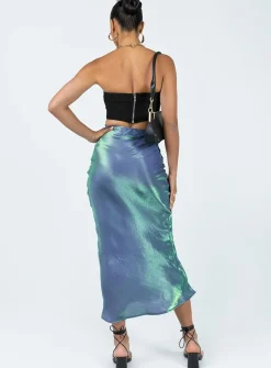 Princess Polly Tobin Maxi Skirt Mermaid Blue Best Sale