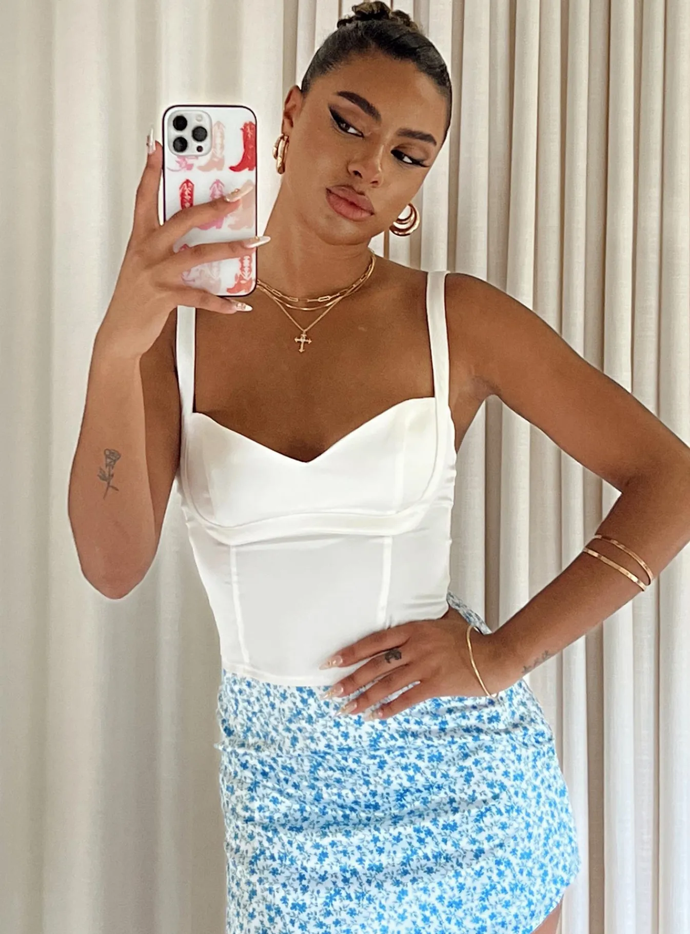Princess Polly Tomkins Corset Top White Hot
