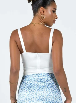 Princess Polly Tomkins Corset Top White Hot