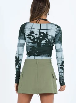 Princess Polly Torres Cargo Mini Skirt  Khaki Store