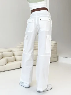 Princess Polly Toscan Cargo Pants  White New