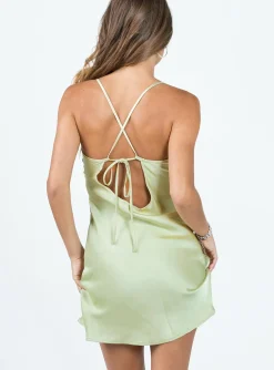 Princess Polly Treasure Mini Dress Sage Store