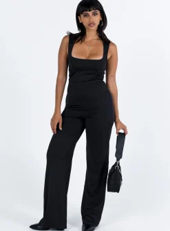 Princess Polly Tressi Long Catsuit  Black Hot