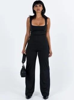 Princess Polly Tressi Long Catsuit Black Hot