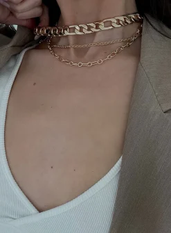 Princess Polly Trisha Necklace Set  Gold Discount