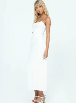 Princess Polly Tristan Midi Dress  White Discount