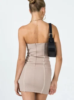 Princess Polly Tristian Mini Dress  Brown Flash Sale