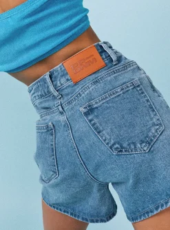 Princess Polly Tropicana Shortslower Impact Denim Hot