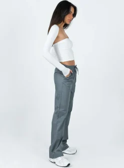 Princess Polly Tumble Pants  Slate Hot