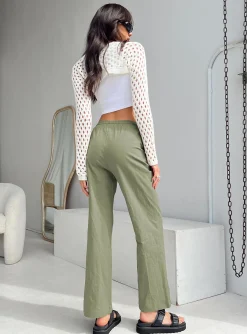 Princess Polly Tumble Pants Green Sale