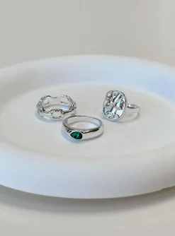 Princess Polly Turk Ring Pack  Silver Store