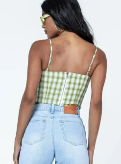 Princess Polly Tuscan Top  Green Cheap