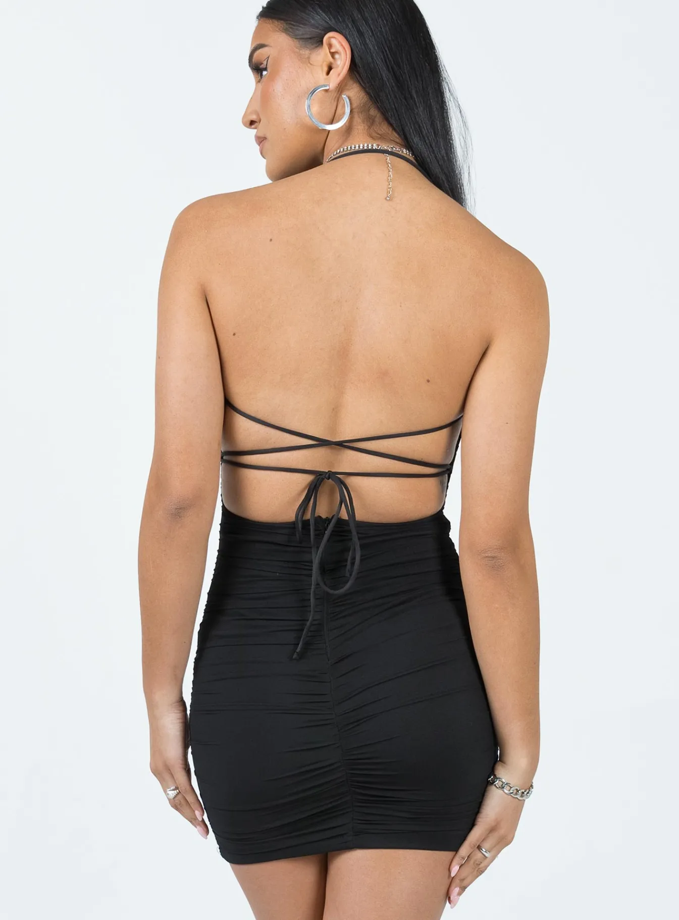 Princess Polly Undiscovered Mini Dresslow Impact Black Best