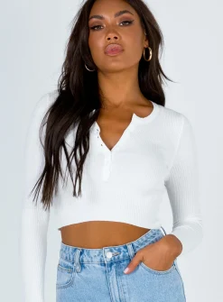 Princess Polly Unwritten Love Top  White Hot