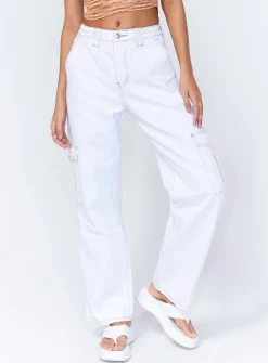 Princess Polly Utility Cargojeans White   Denim Flash Sale