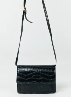 Princess Polly Valentine Croc Bag   Black Hot