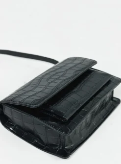 Princess Polly Valentine Croc Bag   Black Hot