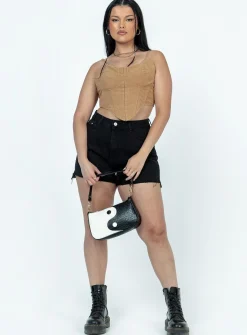 Princess Polly Valora Top Tan Clearance