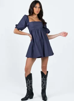 Princess Polly Vana Mini Dress  Navy Online