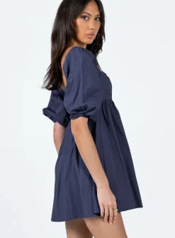 Princess Polly Vana Mini Dress  Navy Online