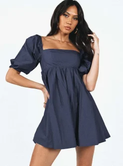 Princess Polly Vana Mini Dress  Navy Online