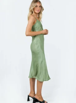 Princess Polly Varese Midi Dress  Green Flash Sale