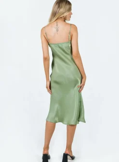 Princess Polly Varese Midi Dress  Green Flash Sale