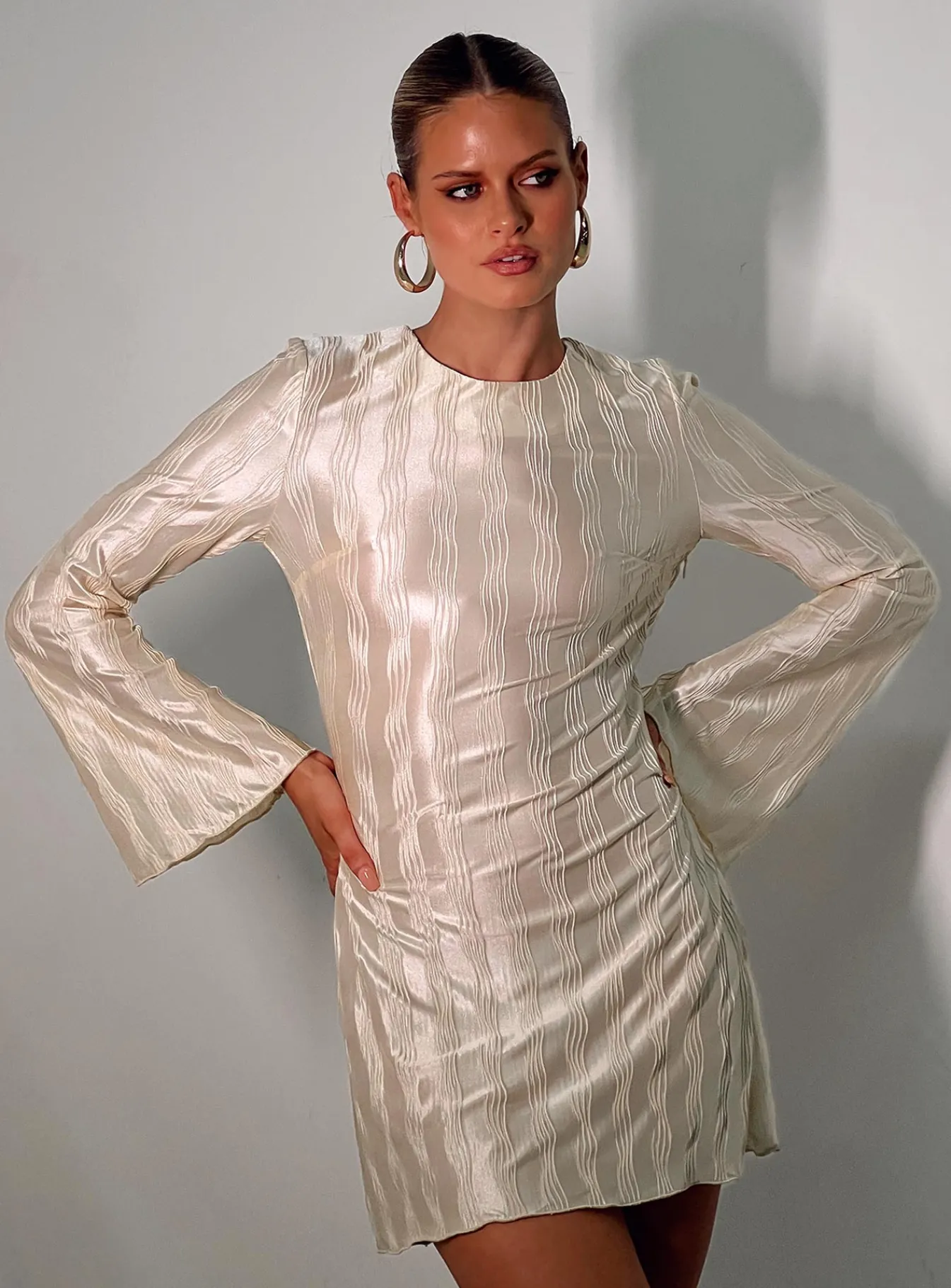Princess Polly Venaya Mini Dress Champagne Hot