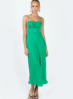 Princess Polly Veno Midi Dress  Green Sale