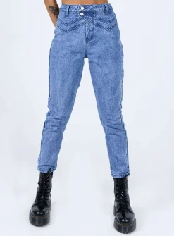 Princess Polly Vernazza Yolk Detailjeans   Denim Sale